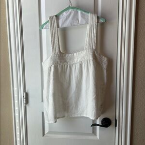 Faherty Tank Top XL Ozette Dobby Organic Cotton Sleeveless resort vacation